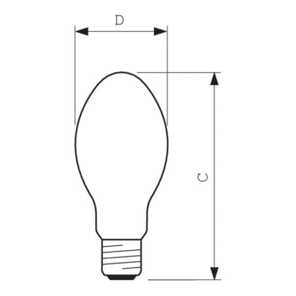 Philips MASTER CDO-ET70W Halogenmetalldampflampe, E27, 70W