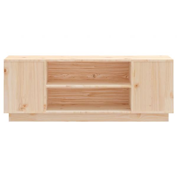 TV-Schrank 110x35x40,5 cm Massivholz Kiefer