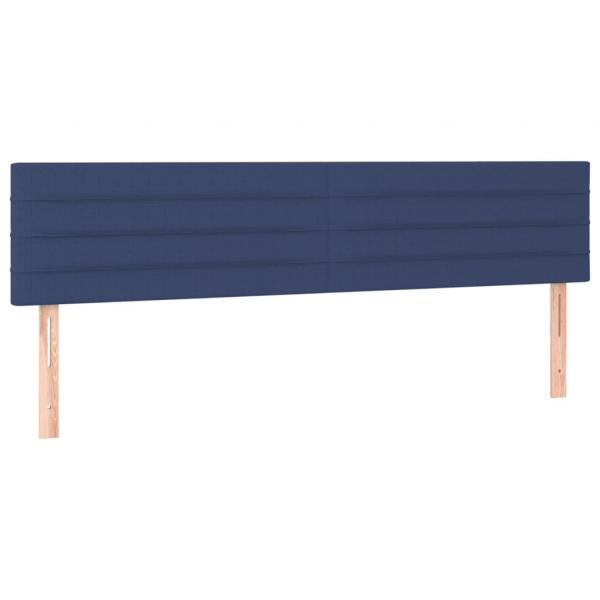 Kopfteile 2 Stk. Blau 80x5x78/88 cm Stoff