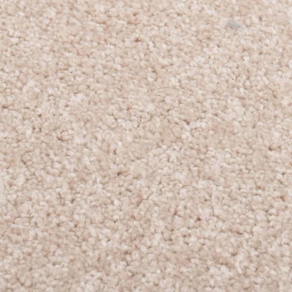 Teppich Kurzflor 240x340 cm Dunkelbeige