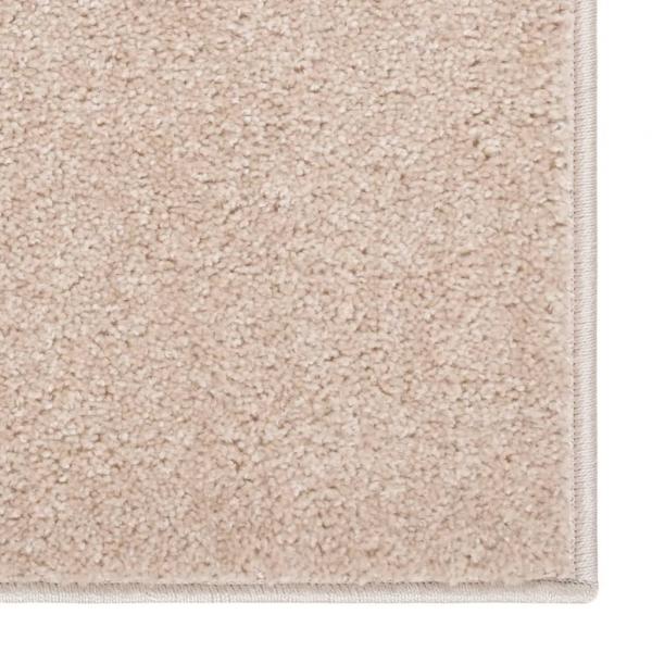 Teppich Kurzflor 120x170 cm Dunkelbeige