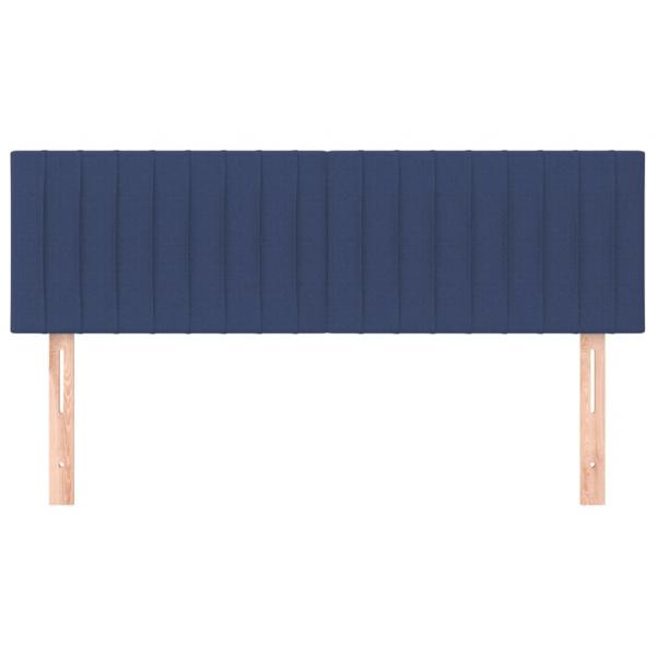 Kopfteile 2 Stk. Blau 72x5x78/88 cm Stoff