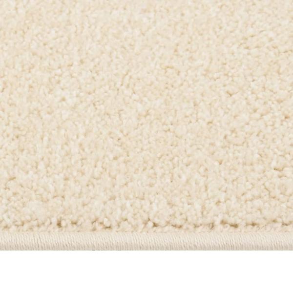 Teppich Kurzflor 80x150 cm Creme