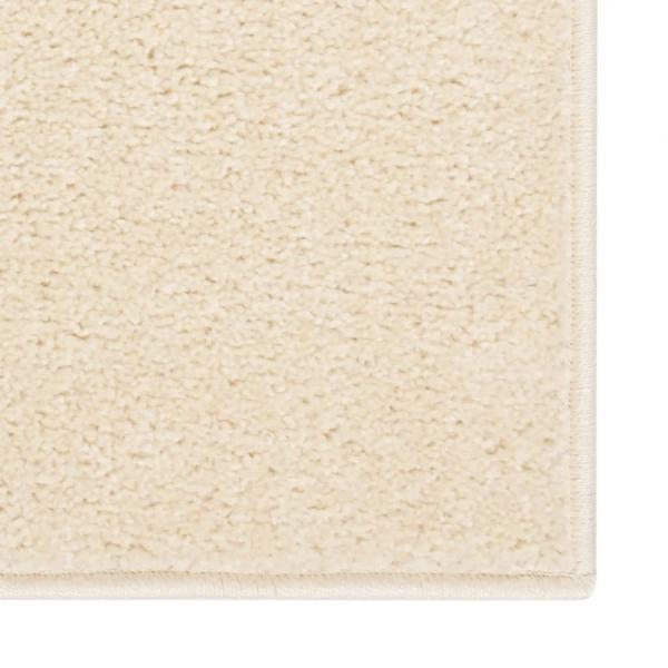 Teppich Kurzflor 80x150 cm Creme