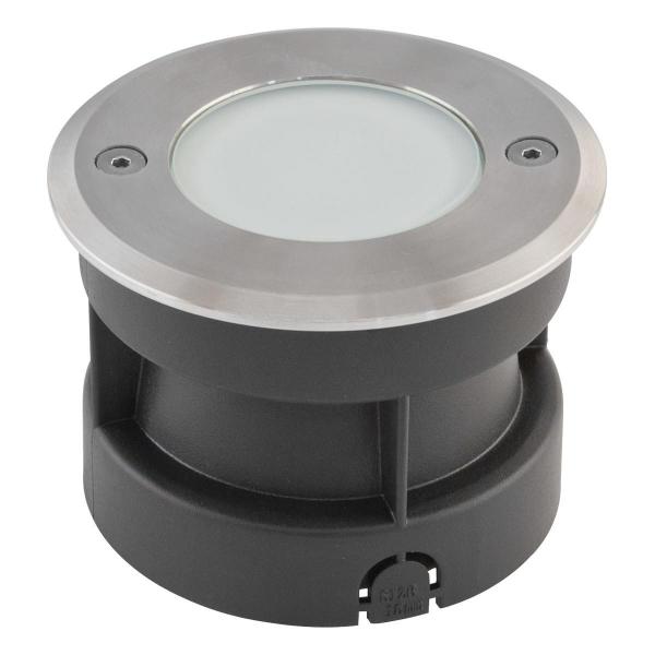 ARDEBO.de EVN LED Bodeneinbauleuchte - rund - EDS / Alu IP67 - 100-240V, 2,5W, 90lm, 3000K, edelstahl (6722502)