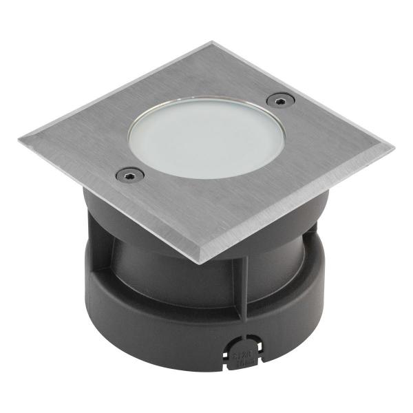 ARDEBO.de EVN LED Bodeneinbauleuchte - quadratisch - EDS / Alu IP67 - 100-240V, 2,5W, 90lm, 3000K, edelstahl (6742502)