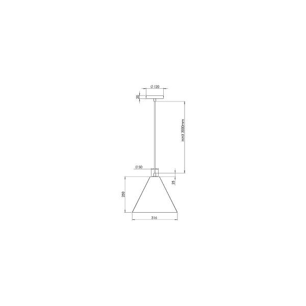 Fabas Luce 3758-40-102 Pendelleuchte, E27, weiß