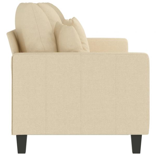 3-Sitzer-Sofa Creme 180 cm Stoff