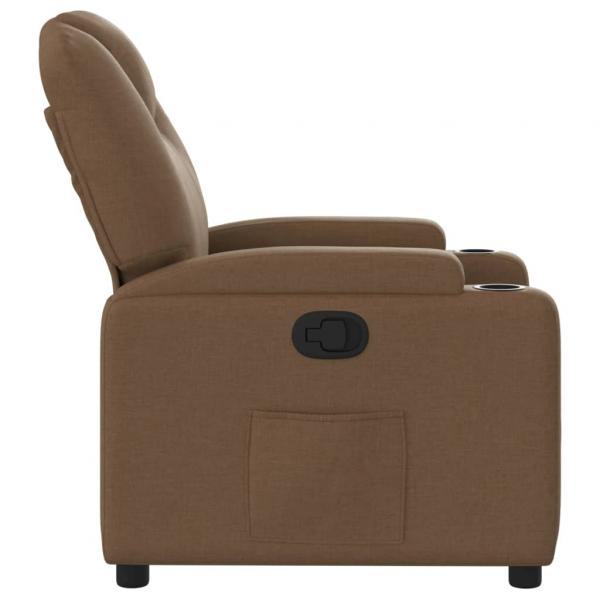 Relaxsessel Braun Stoff