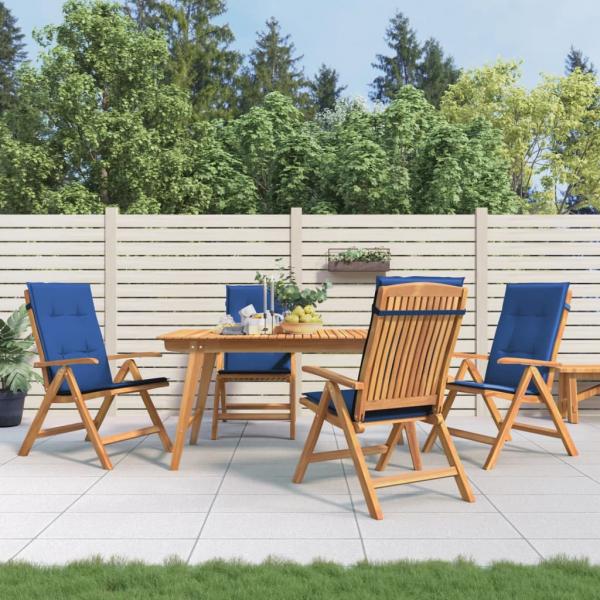 ARDEBO.de - Gartenstühle mit Kissen 4 Stk. Massivholz Teak