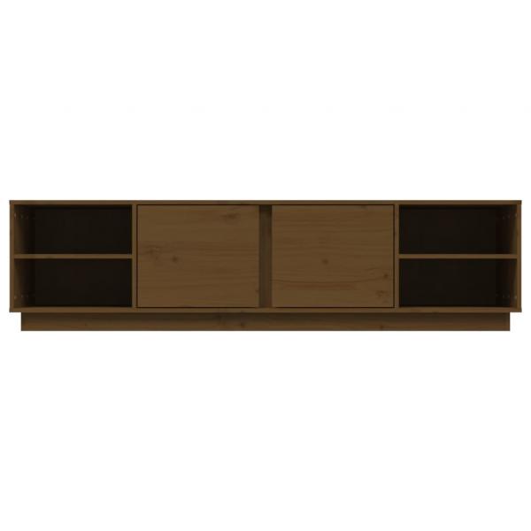 TV-Schrank Honigbraun 156x40x40 cm Massivholz Kiefer