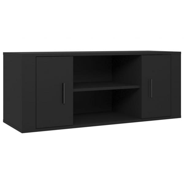 TV-Schrank Schwarz 100x35x40 cm Holzwerkstoff