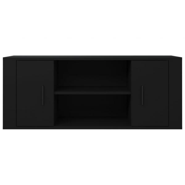 TV-Schrank Schwarz 100x35x40 cm Holzwerkstoff