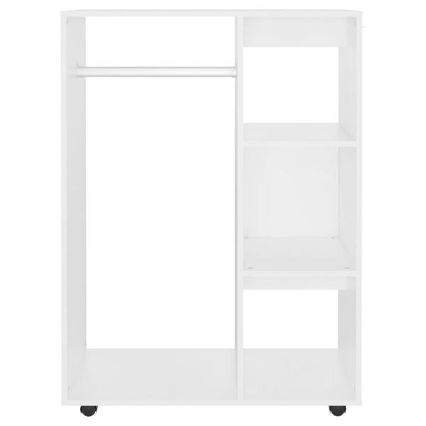 Kleiderschrank Weiß 80x40x110 cm Holzwerkstoff