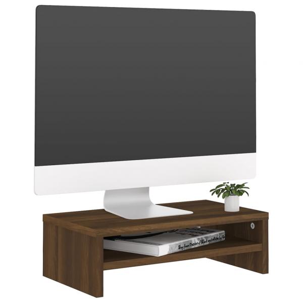 Monitorständer Braun Eichen-Optik 42x24x13 cm Holzwerkstoff