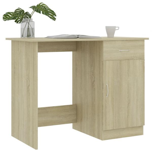 Schreibtisch Sonoma-Eiche 100x50x76 cm Holzwerkstoff