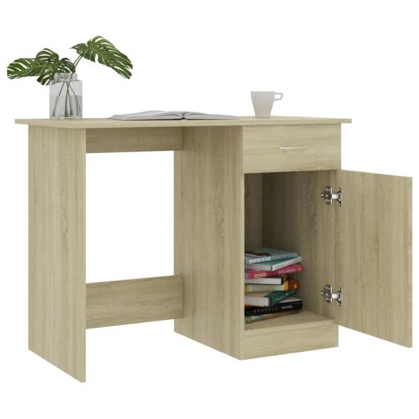 Schreibtisch Sonoma-Eiche 100x50x76 cm Holzwerkstoff