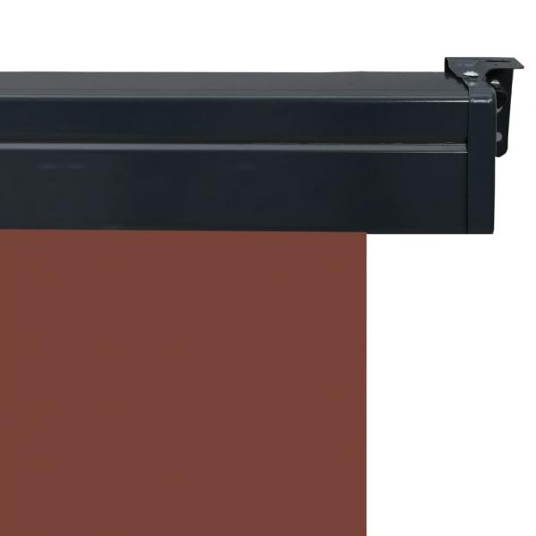 Balkon-Seitenmarkise 160 × 250 cm Braun