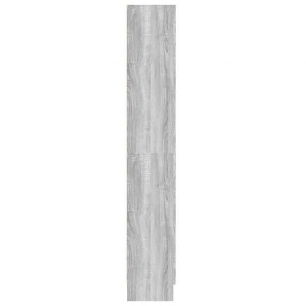 Badezimmerschrank Grau Sonoma 82,5x30,5x185,5 cm Holzwerkstoff