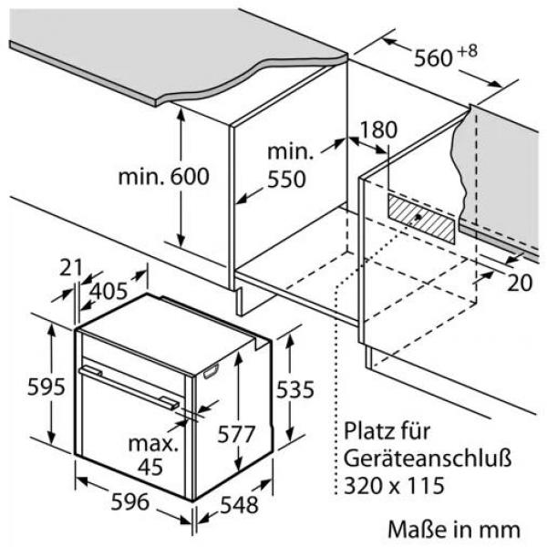 Neff B24FS33N0 N90 A+ Einbaudampfbackofen, 60 cm breit, 71 L, Wassertank, TFT-Display, Grill, CircoTherm, Kindersicherung, schwarz/Edelstahl