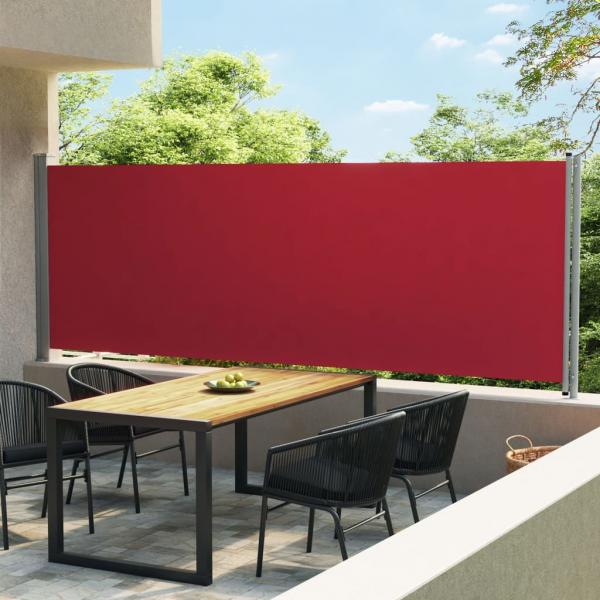 ARDEBO.de - Seitenmarkise Ausziehbar 600x160 cm Rot