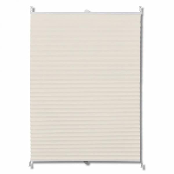 Plissee Faltrollo Rollo Plisseerollo 80x150cm Creme