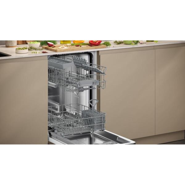 Neff S853HKX14E N 30 Vollintegrierter Geschirrspüler, 45 cm breit, 10 Maßgedecke, InfoLight, Home Connect, Chef 70°C, AquaStop