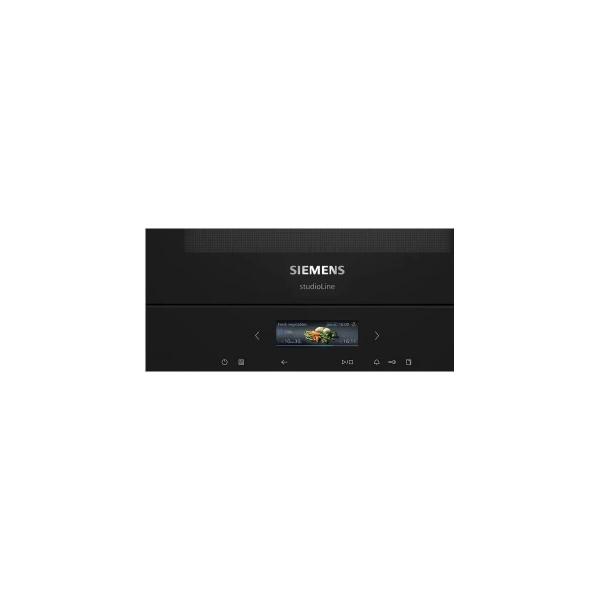 Siemens BE732L1B1 iQ700 Einbau Mikrowelle mit Grill, 59,4 cm breit, 900 W, 5 Leistungsstufen, 21 L, TFT Touchdisplay, Quickstart, schwarz