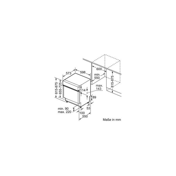 Bosch SMI4EVS15E Serie 4 Teilintegrierter Geschirrspüler, 60 cm breit, 13 Maßgedecke, AquaStop, HomeConnect, Kindersicherung, Edelstahl