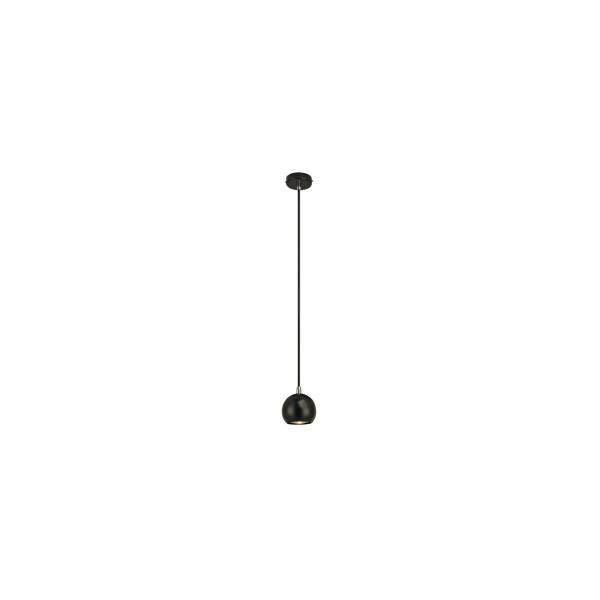 ARDEBO.de SLV LIGHT EYE BALL Pendelleuchte, GU10, schwarz, inkl. Deckenrosette, 6W (133490)