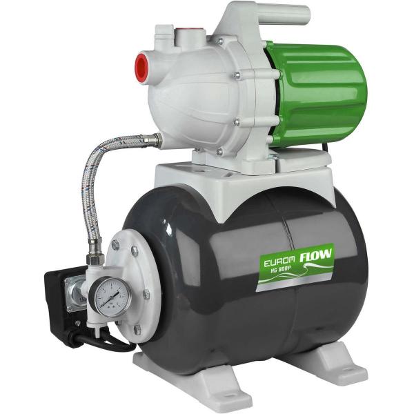 ARDEBO.de Eurom Flow HG800P Hydrophorpumpe, mit Pumpe und Druckbehältert, 10 L (264128)