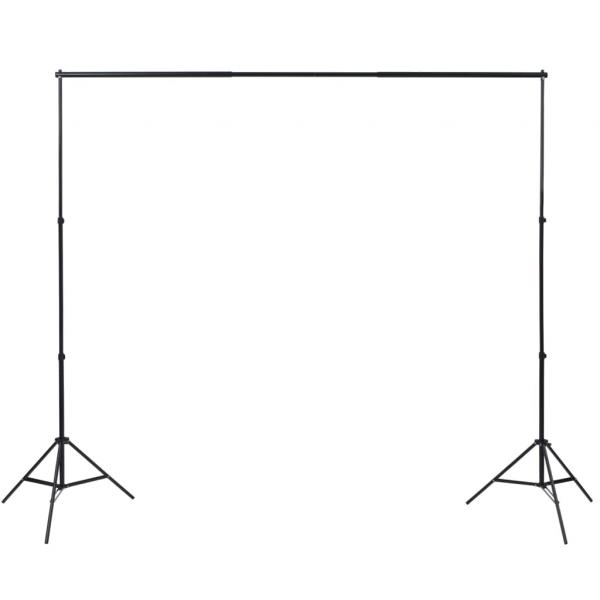 Fotostudio-Set mit Hintergründen, Leuchten und Schirmen