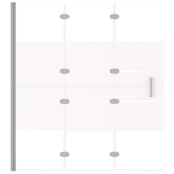 Faltbare Duschkabine ESG 120x140 cm Weiß 