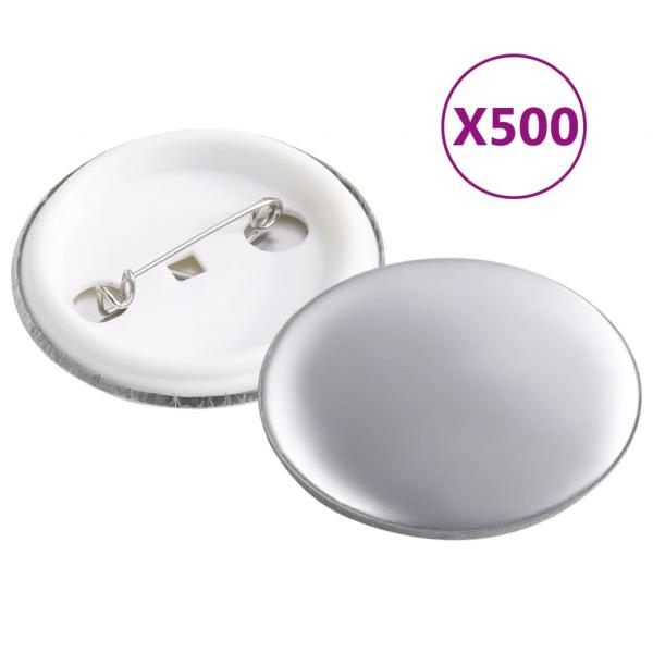 ARDEBO.de - Button-Teile 500 Sets 37 mm