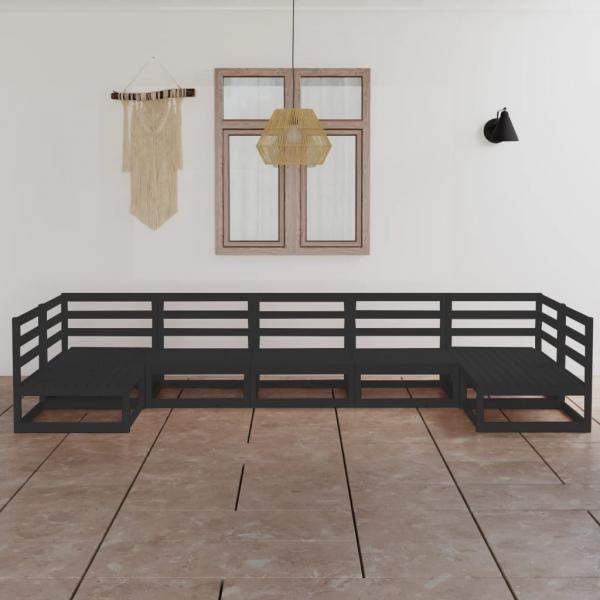 ARDEBO.de - 7-tlg. Garten-Lounge-Set Massivholz Kiefer