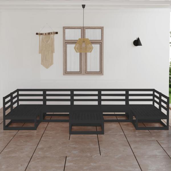 ARDEBO.de - 8-tlg. Garten-Lounge-Set Massivholz Kiefer