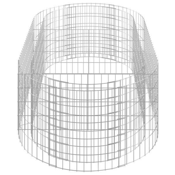 Gabionen-Hochbeet Verzinktes Eisen 200x100x50 cm