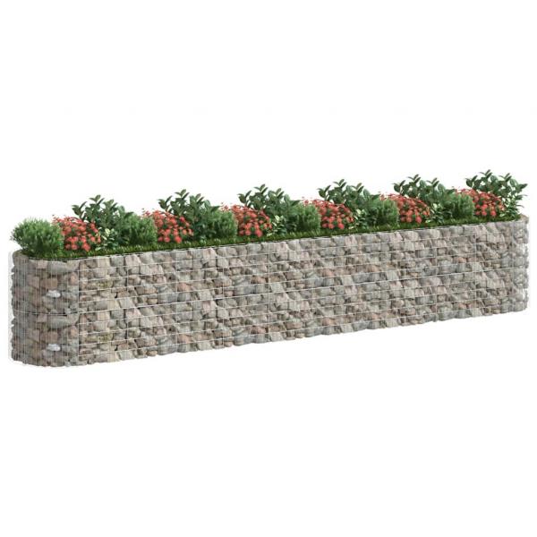 Gabionen-Hochbeet Verzinktes Eisen 600x100x100 cm