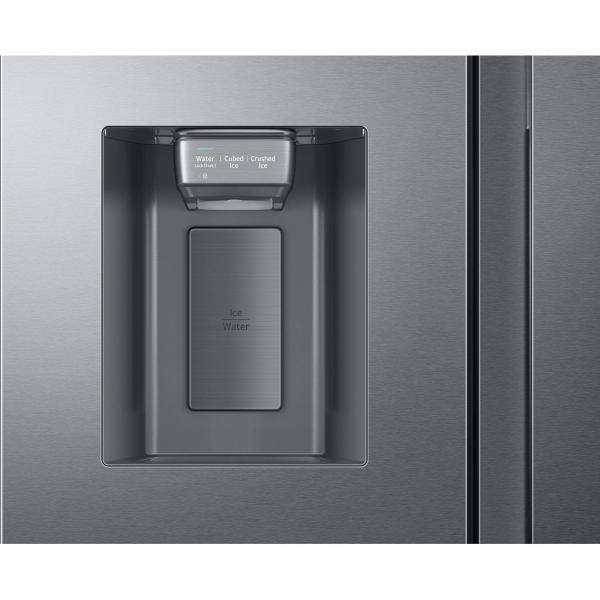 Samsung RS6HA8891SL/ Side-by-Side Kühl-Gefrierkombination, 91,2cm breit, 614l, Food Cam, Food Reminder, Festwasseranschluss, SmartView, Edelstahl-Look