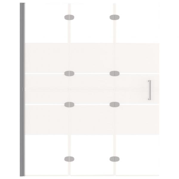 Faltbare Duschkabine ESG 100x140 cm Weiß 