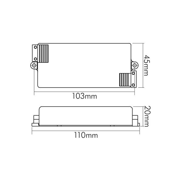 Nobile EL-15-350 D dim C LED Betriebsgerät, dimmbar, 350mA Konstantstrom (8990153500)