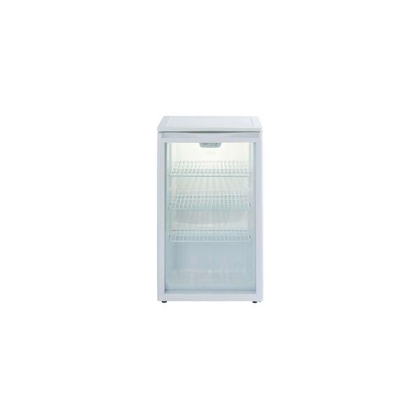 ARDEBO.de PKM GKS102 Stand Glastür Flaschenkühlschrank, 50,5 cm breit, 105 L, 3 Drahtablagen, regelbares Thermostat, weß