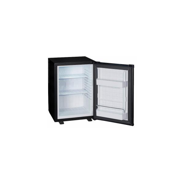 PKM MC40E Stand Minibar Kühlschrank, 40 cm breit, 34 L, regelbares Thermostat, LED Beleuchtung, schwarz