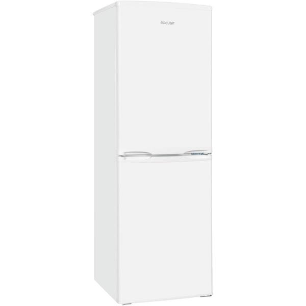 Exquisit KGC145-50-E-040F Stand Kühl-Gefrierkombination, 48 cm breit, 142L, LED Beleuchtung, Temperatureinstellung, weiß