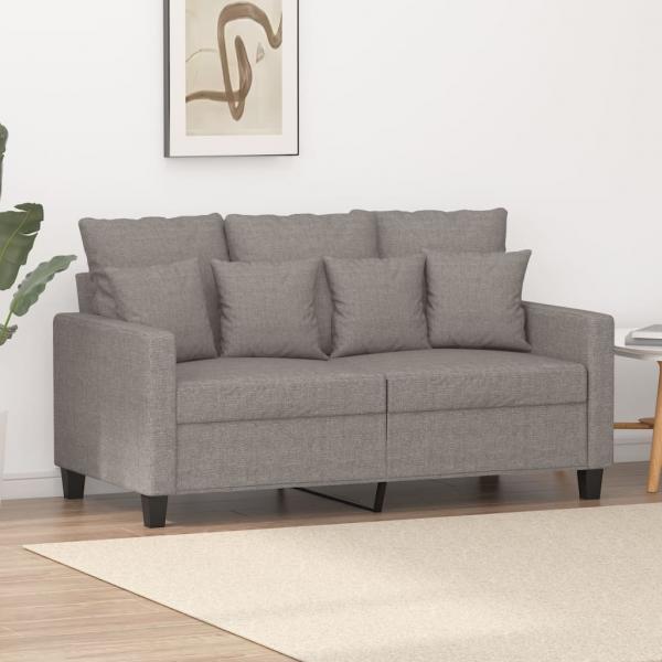 ARDEBO.de - 2-Sitzer-Sofa Taupe 120 cm Stoff