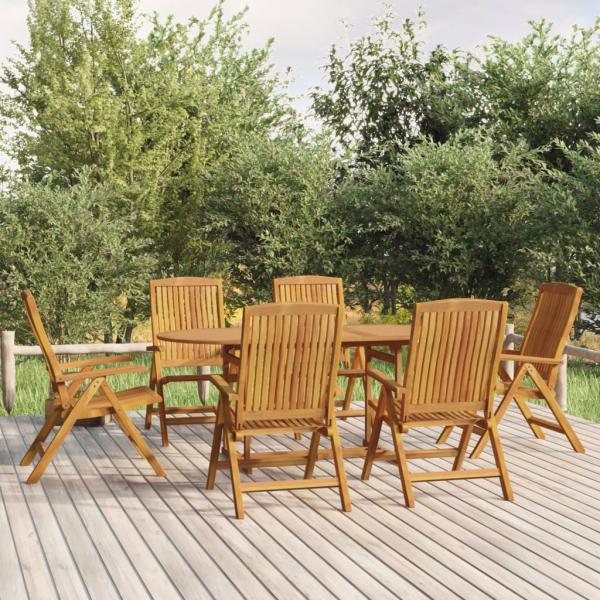 ARDEBO.de - 7-tlg. Garten-Essgruppe Massivholz Teak