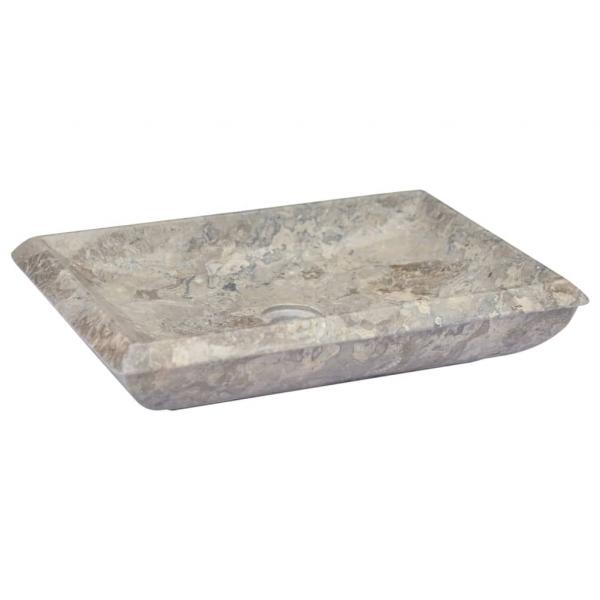 ARDEBO.de - Waschbecken Grau 50x35x10 cm Marmor