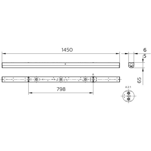 Philips BN126C CoreLine Lichtleiste, 59W, 1500mm, 7400lm, 3000K (94887799)