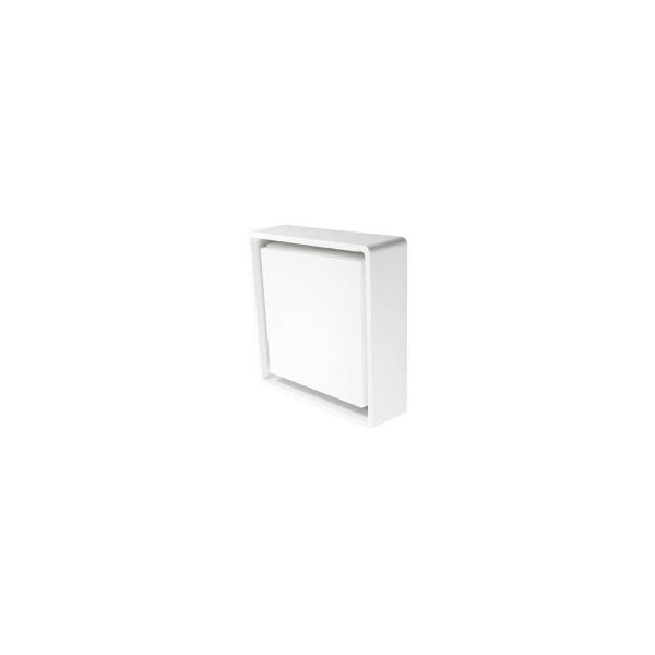 ARDEBO.de SG Leuchten Frame Square LED Wandleuchte, 7W, 630lm, 3000K, Phasenabschnittsdimmung, weiß (605241)