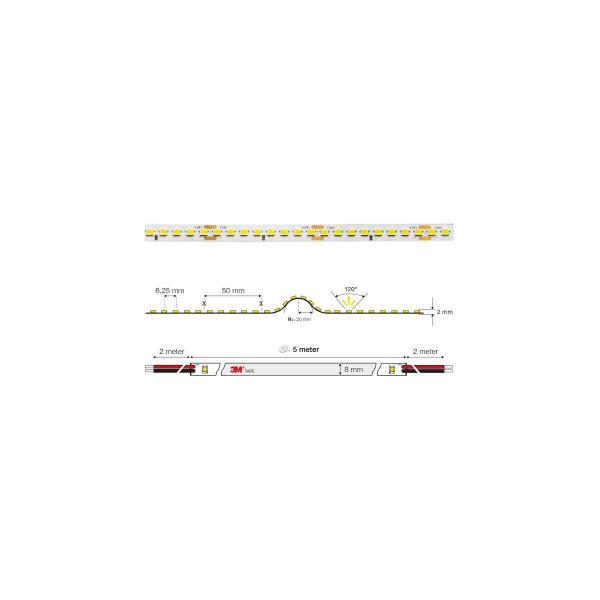 The Light Group S13063 SLC LED Strip, 9,6W, 1411lm, 2700K, IP20, 5m